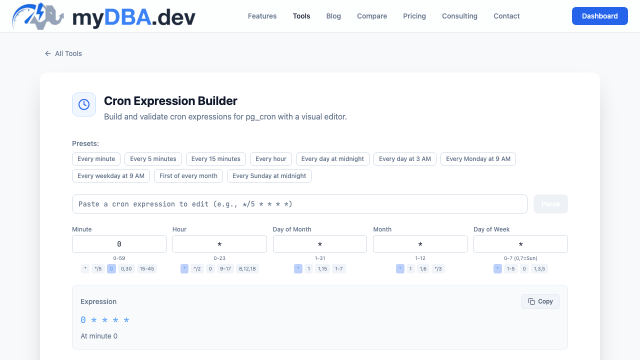 MyDBA.dev - PostgreSQL Performance Monitor